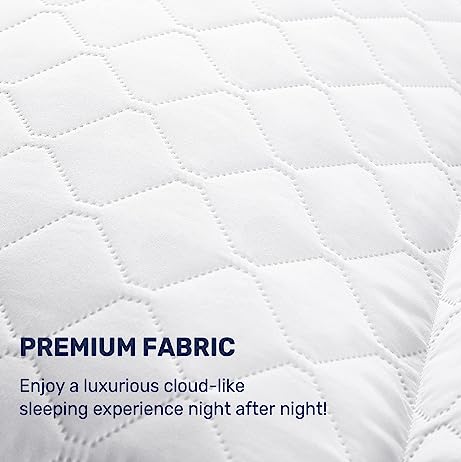 UNIKOME Bed Pillows for Sleeping, Down Alternative Travel Pillow, Down Alternative Filling Luxury Soft, Standard/Queen Size, White