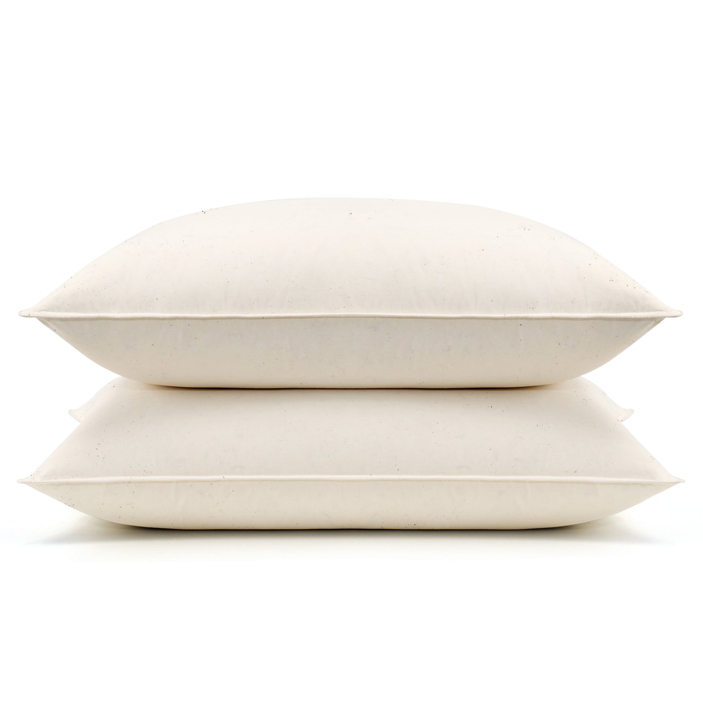 UNIKOME White Down Feather Pillows - 100% Organic Cotton Cover - Standard Size Pillow Set of 2, Made in Japan Pillow for Sleeping