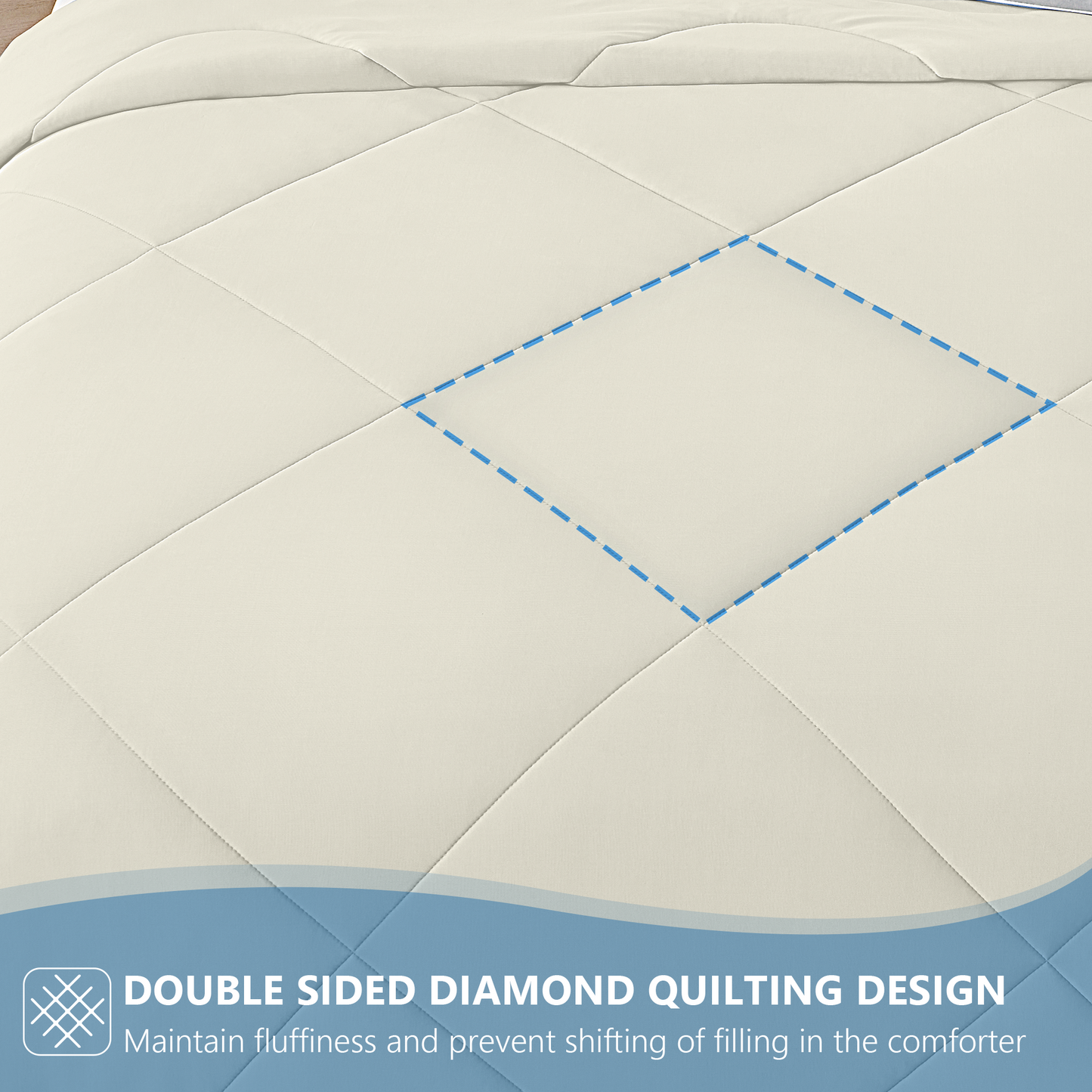UNIKOME Dual-Sided Cooling Comforter, Luxury Summer Lightweight Silk Smooth Cooling Blanket for Night Sweats Hot Sleeper - Down Alternative Filling, Washable