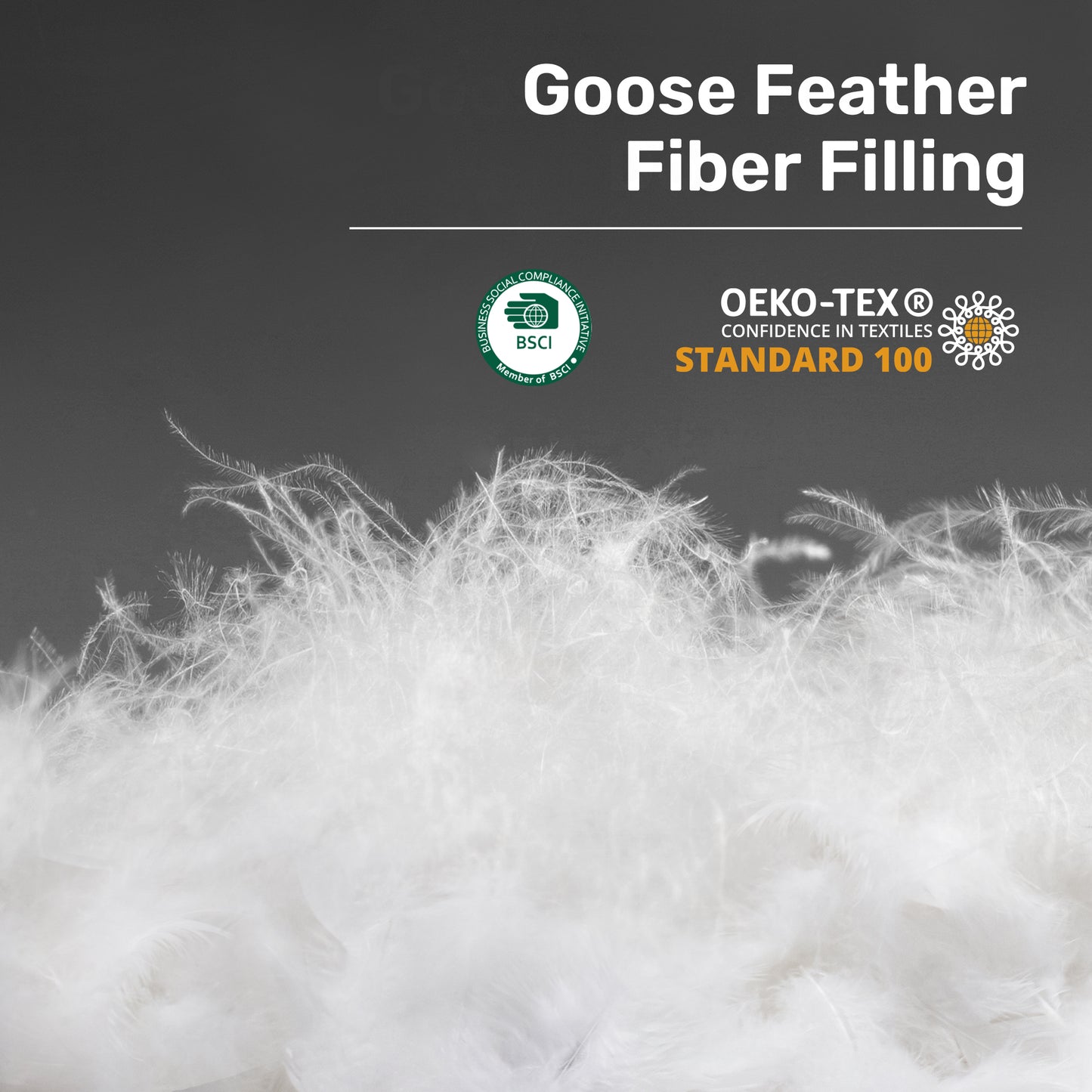 UNIKOME California Size Goose Feather Down Fiber Comforter, All Season Duvet Insert with Soft Downproof Cover, Fluffy Hotel Collection Bed Comforter with Corner Tabs (Sage Green, 108" X 94")