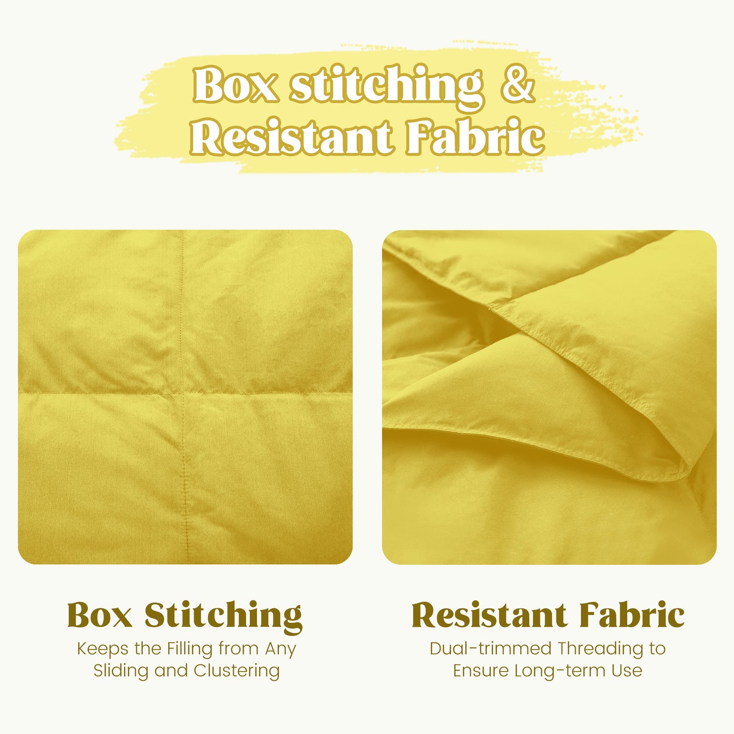 puredown® Soft Feather Down Throw Blanket Lightweight Packable Couch Throw for Indoor and Outdoor Use, 50"X70", Yellow