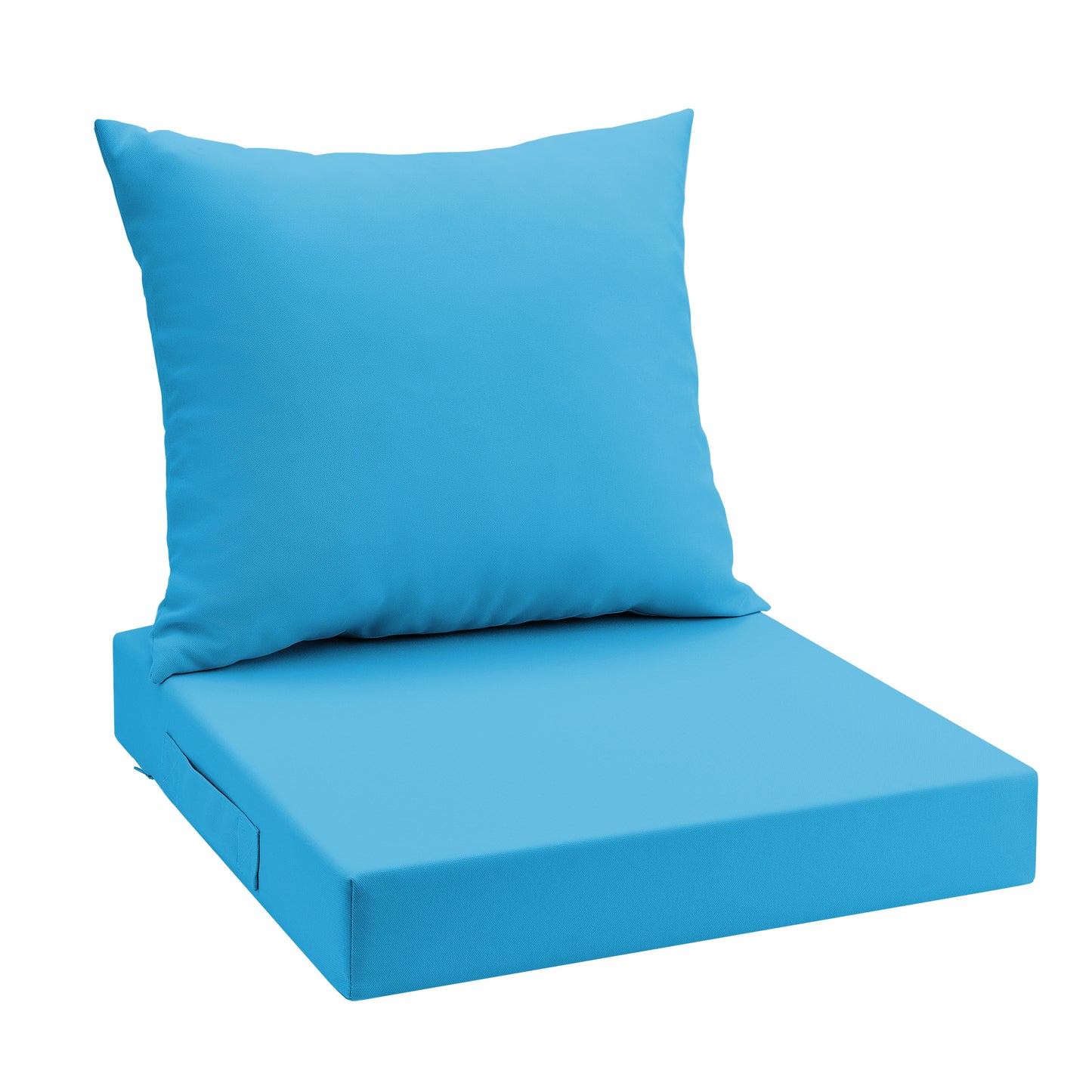 UNIKOME Outdoor Seat Cushions 24 X 24 Inch - Removable Cover, Fade Resistant & Water-resistant Patio Furniture Cushions for Chair, Sofa, Couch, Wicker