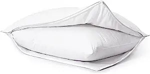 UNIKOME Pillow Enhancer Thick Soft Quiet Pillow Protectors with Zipper, Down Alternative Filled Pillow Covers, King Size 1 Pack