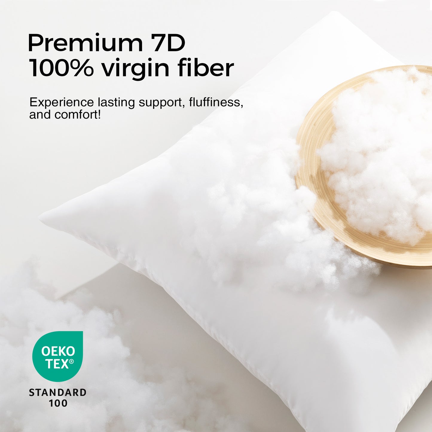 puredown® 20x20 Throw Pillow Inserts, Pack of 2, Indoor Decorative Down Alternative Throw Pillows for Couch, Sofa & Bed – Supportive & Fluffy