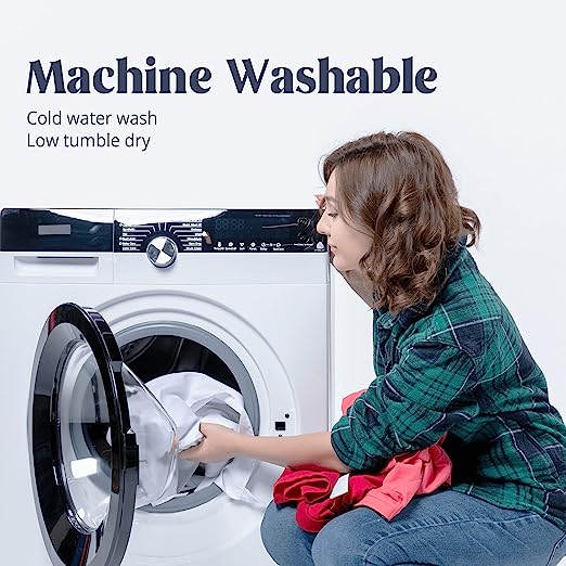 UNIKOME Pillow Enhancer Thick Soft Quiet Pillow Protectors with Zipper, Down Alternative Filled Pillow Covers, King Size 1 Pack