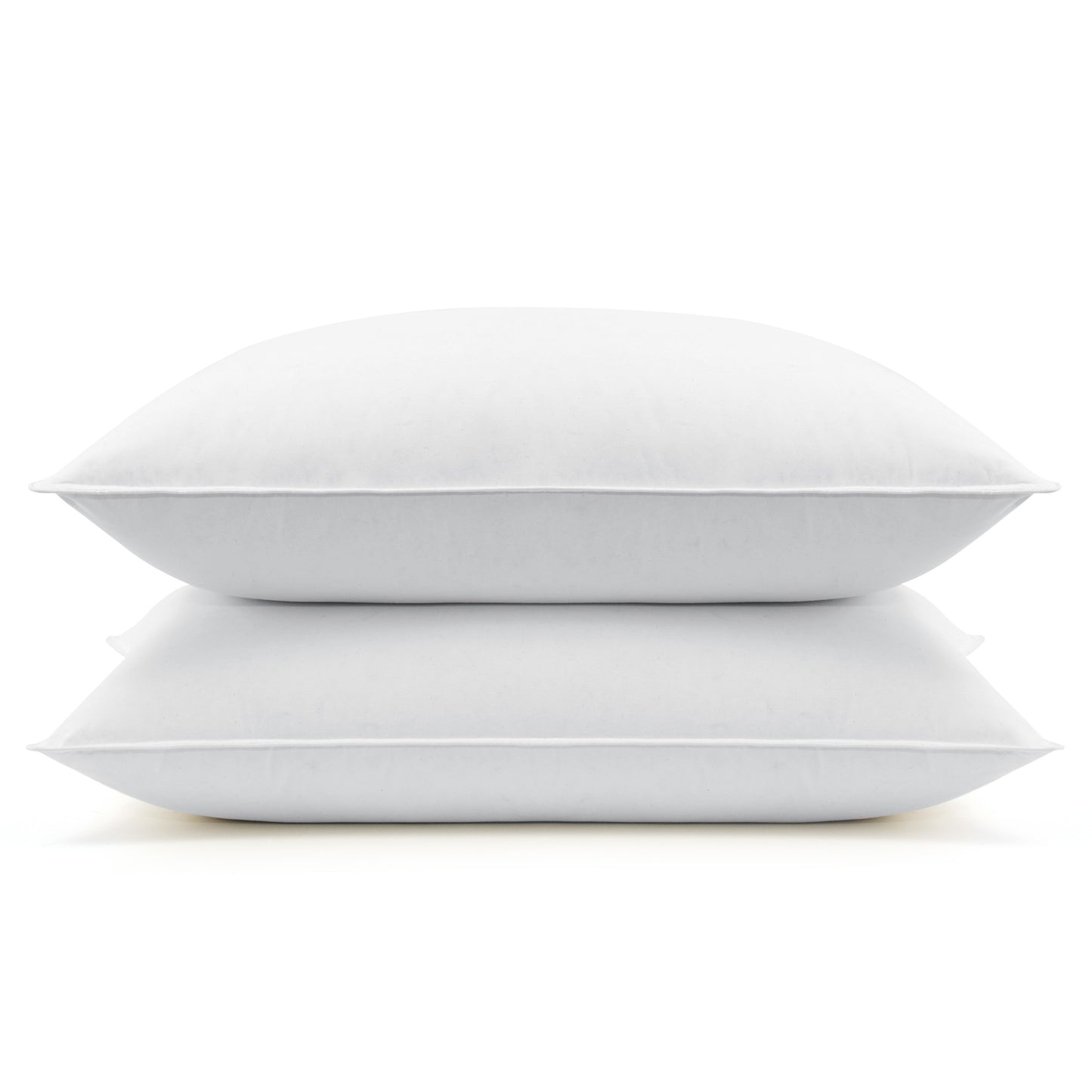 UNIKOME White Goose Down Feather Pillows - 100% Cotton Cover - King Size Pillow Set of 2, Made in Japan Pillow for Sleeping